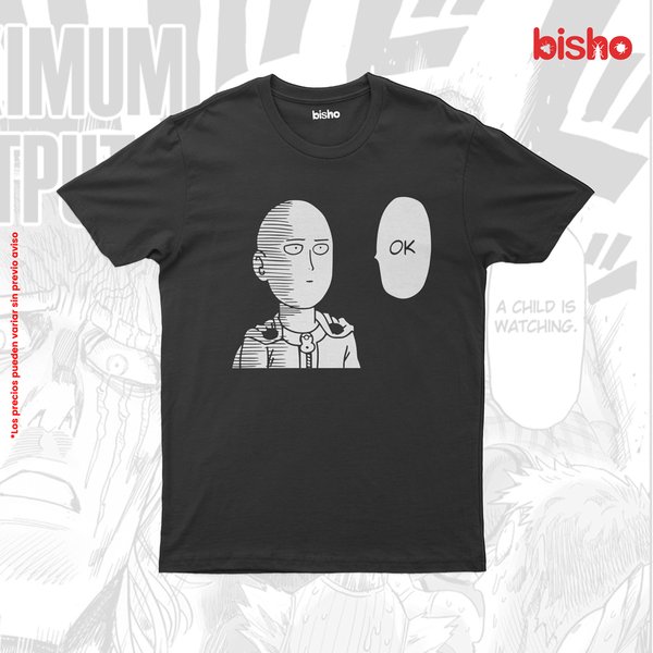 Remera Saitama - One Punch Man