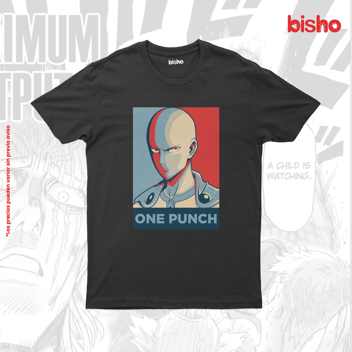 Remera Saitama - One Punch Man