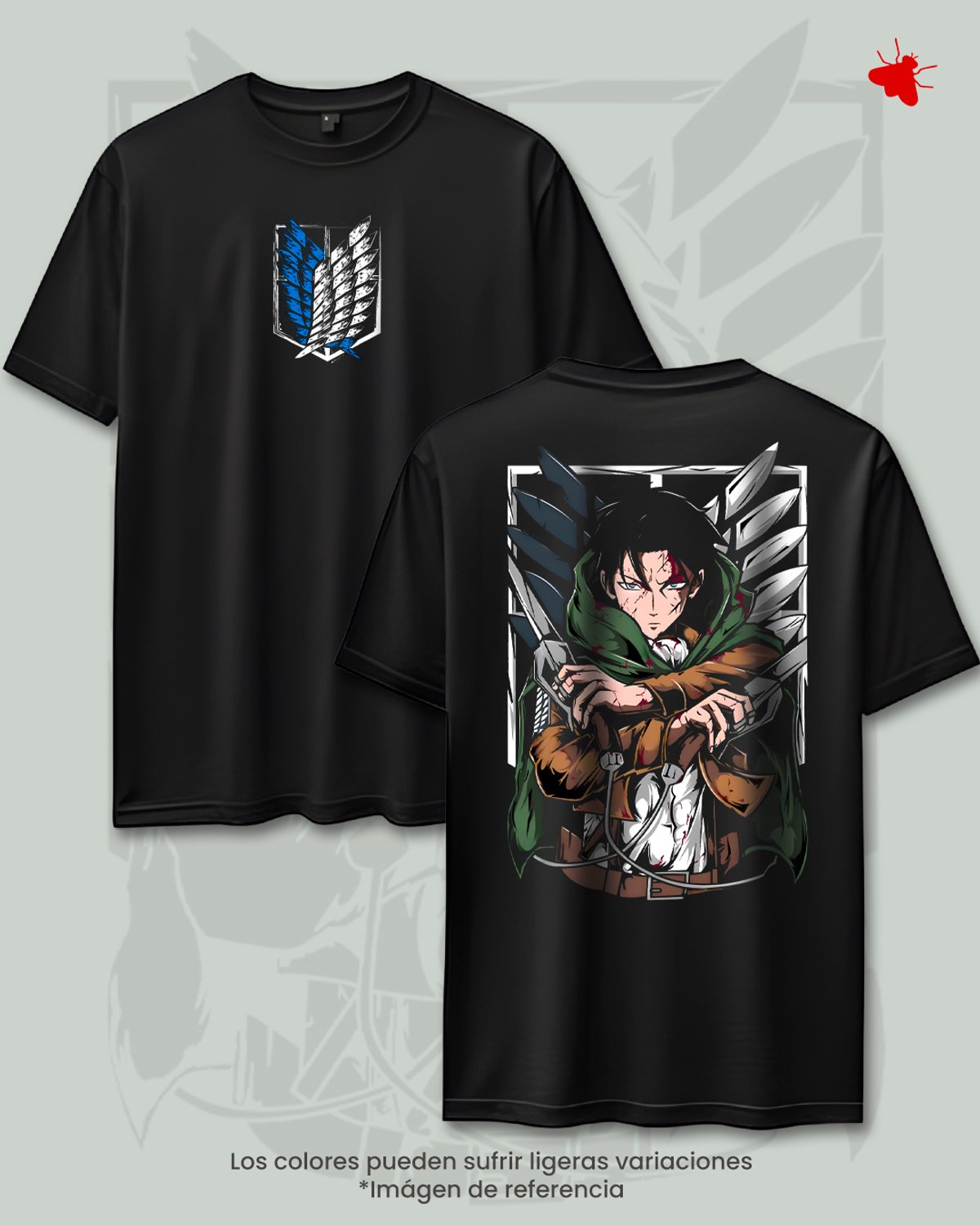 Remera Levi - Attack on titan