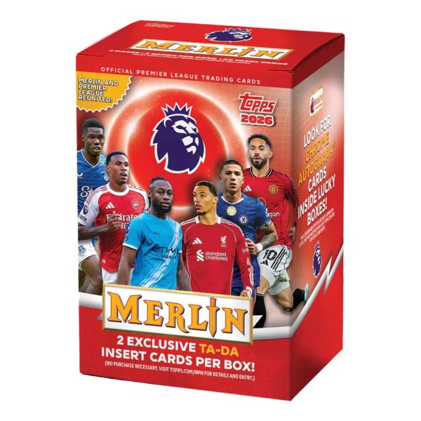 2025-26 Topps Merlin Premier League EPL Soccer Blaster Box