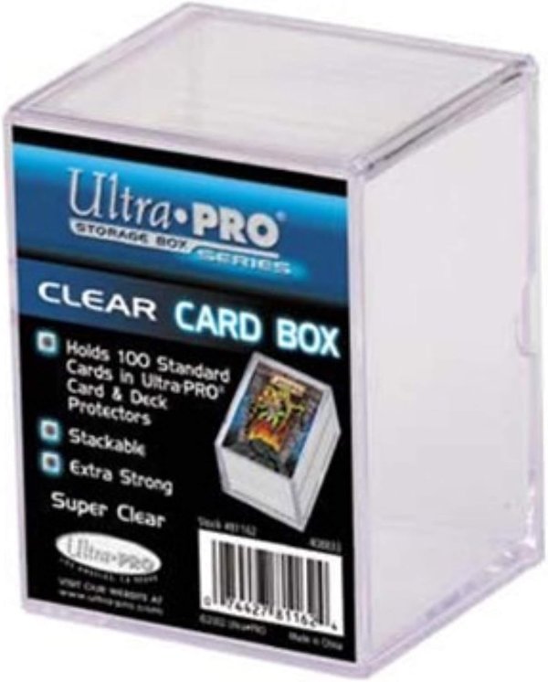 Ultra PRO 150 Count Clear Card Storage Box