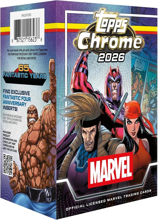 *PRE ORDER* - 2026 Topps Chrome Marvel Comics – Value Box