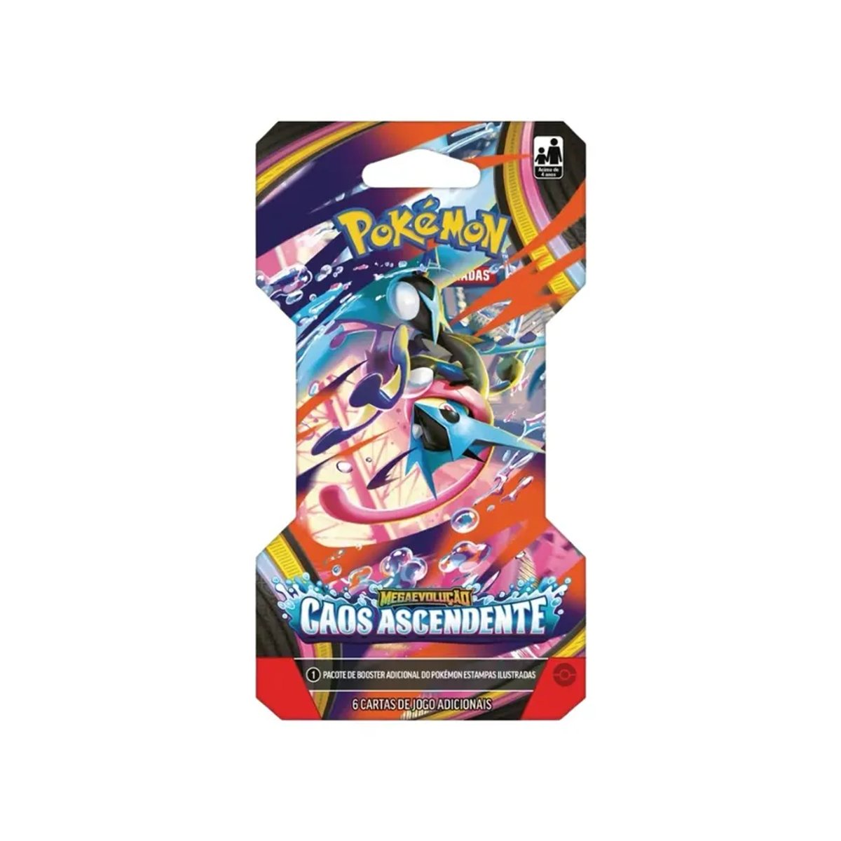 Pokémon TCG: Megaevolução Caos Ascendente Sleeved Booster Pack (BR)