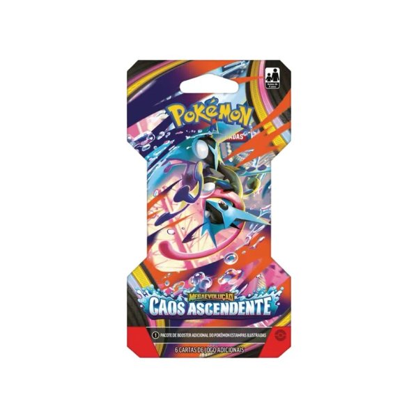 Pokémon TCG: Megaevolução Caos Ascendente Sleeved Booster Pack (BR)