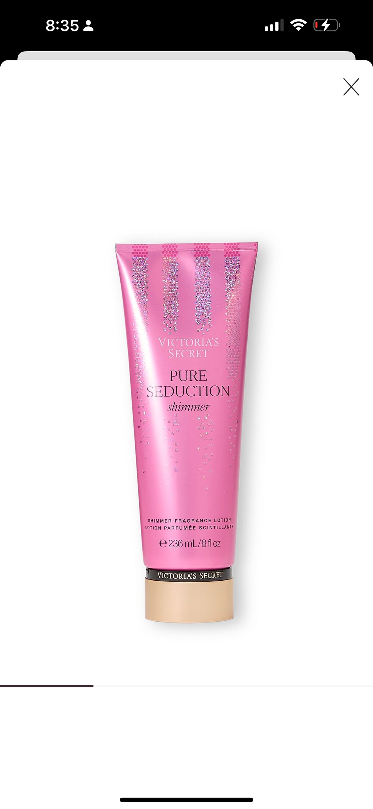 Loción Pure Seductión Shimmer