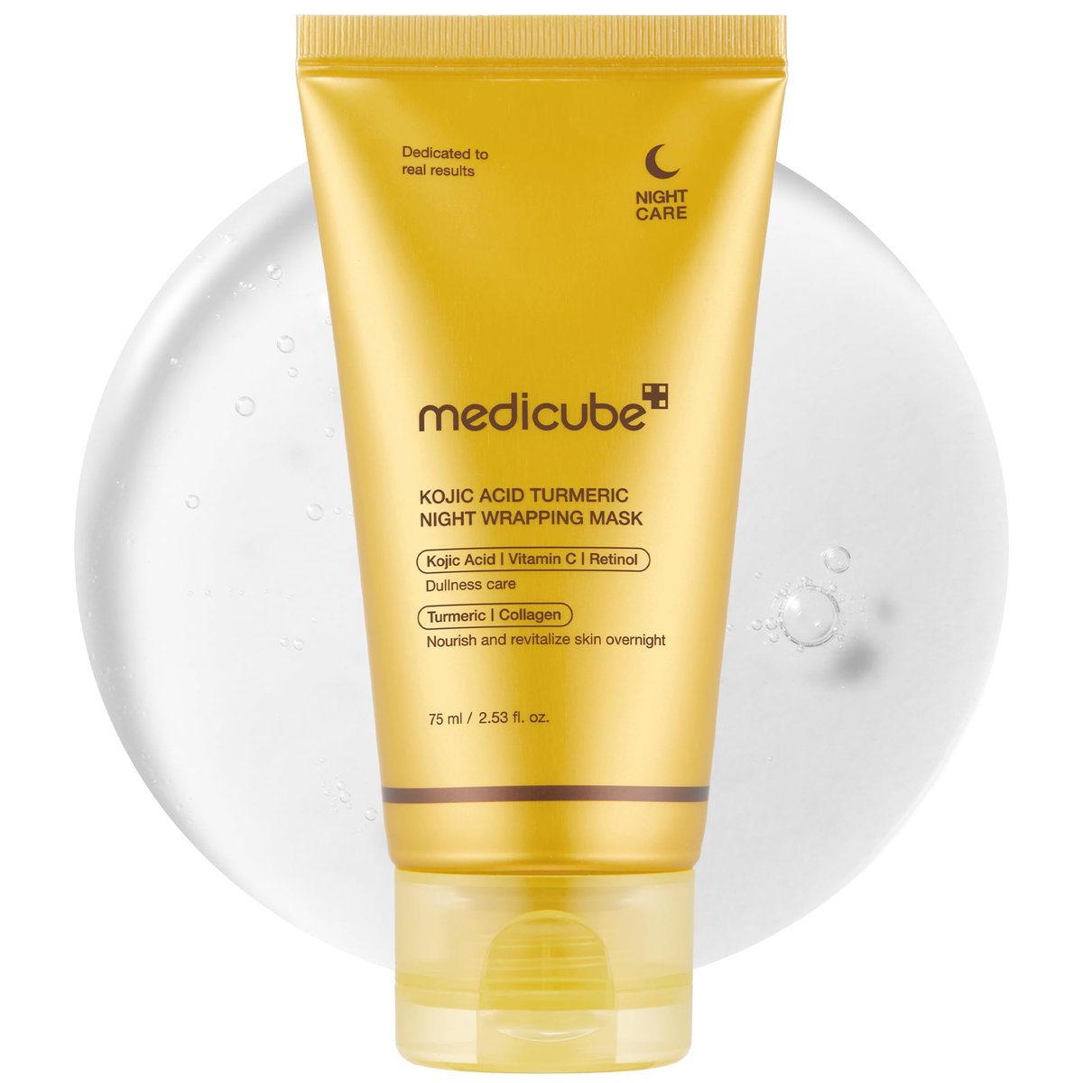 MEDICUBE - Kojic Acid Turmeric Night Wrapping Mask - 75 ml