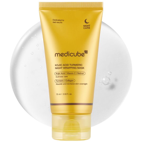 MEDICUBE - Kojic Acid Turmeric Night Wrapping Mask - 75 ml