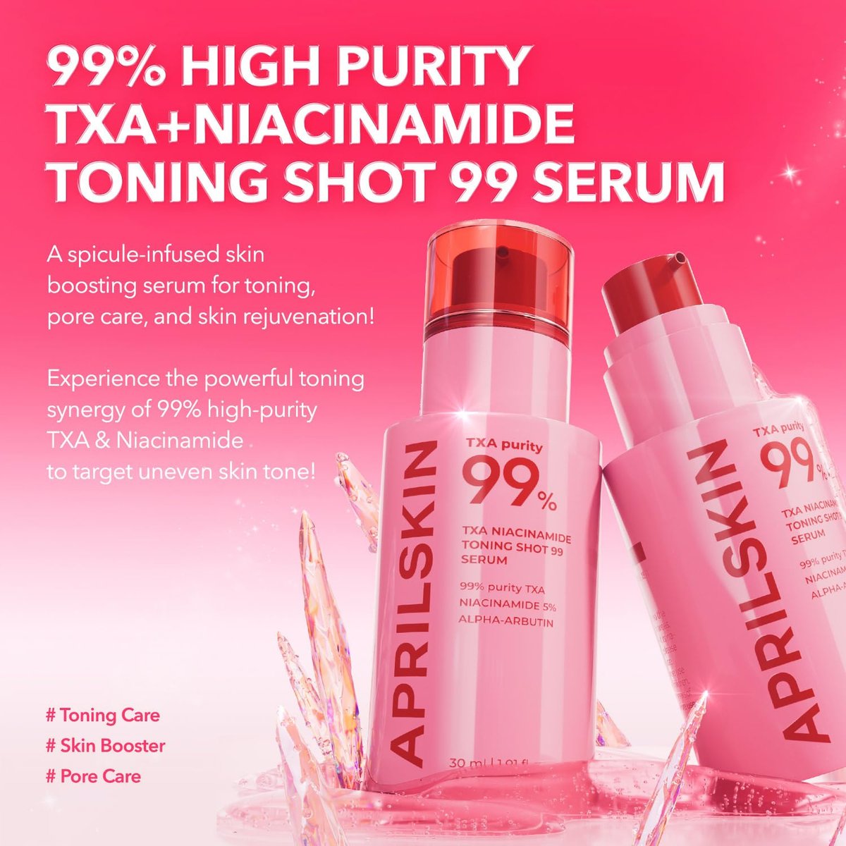 APRILSKIN - TXA Niacinamide Toning Shot 99 Serum - 30 ml - 2