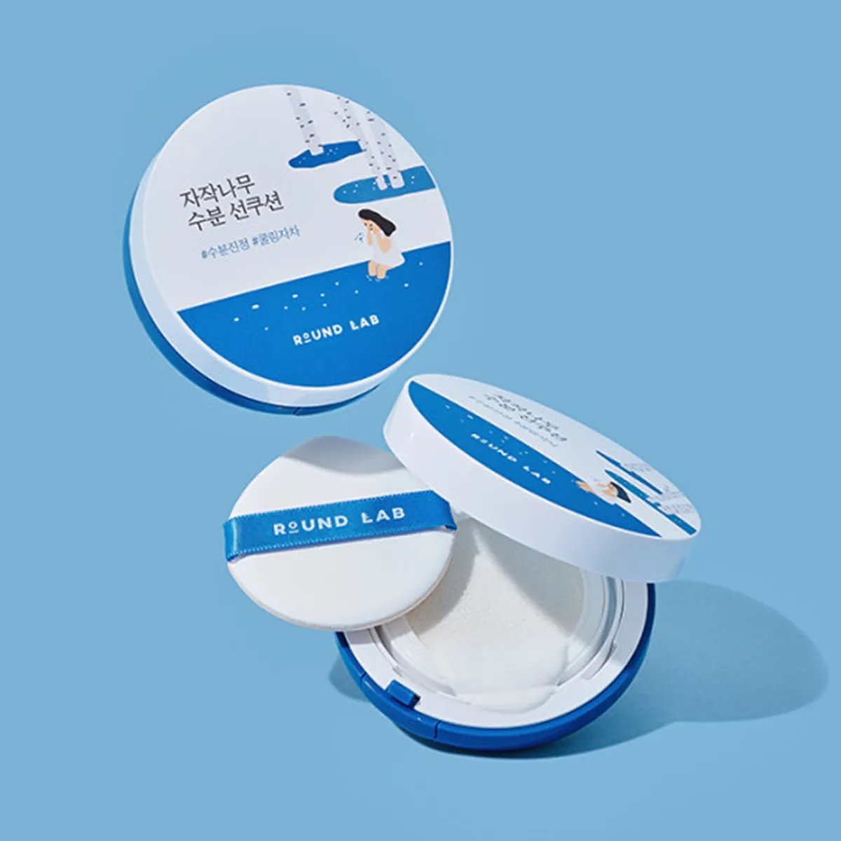 ROUND LAB - Birch Juice Moisturizing Sun Cushion SPF50+ PA++++ - 15g