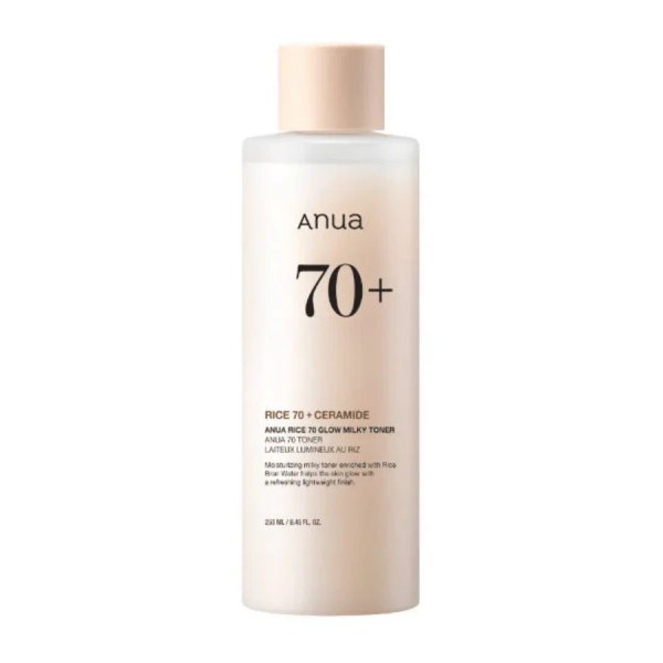ANUA - Rice 70% + Ceramide Glow Milky Toner - 250 ml