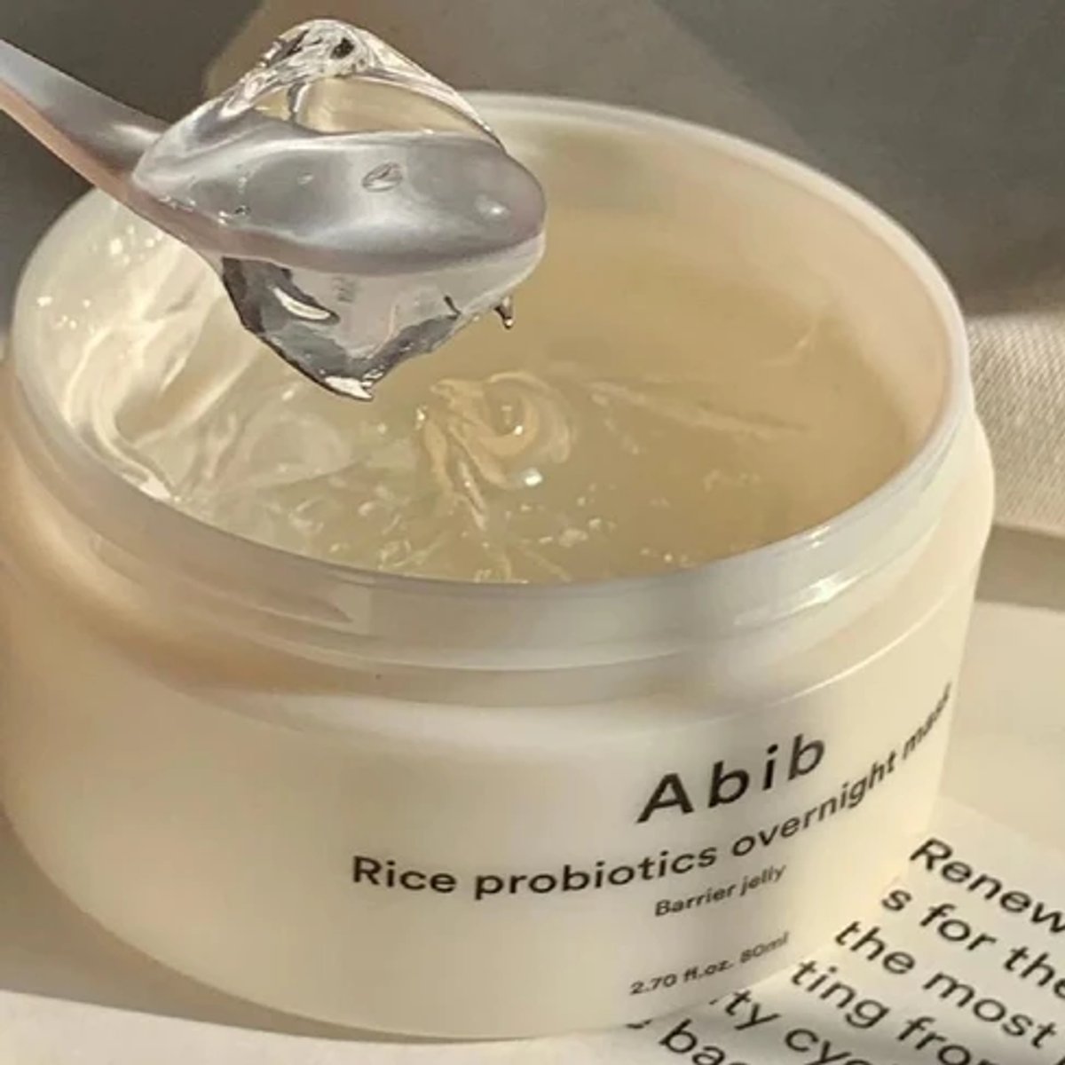 ABIB - Rice Probiotics Overnight Mask Barrier Jelly - 80ml - 2
