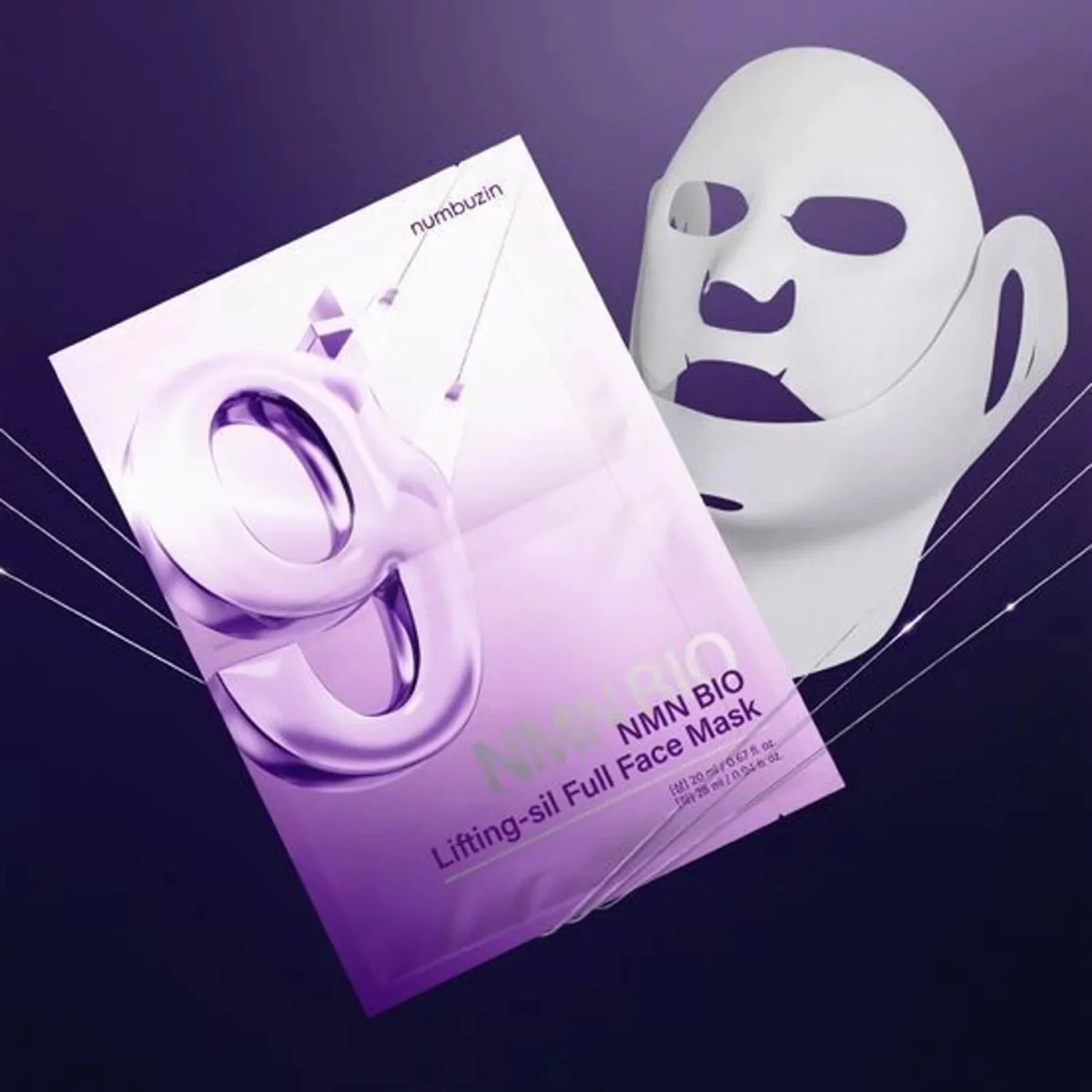 NUMBUZIN - No. 9 NMN Bio Lifting-sil Full Face Mask - 4 un.
