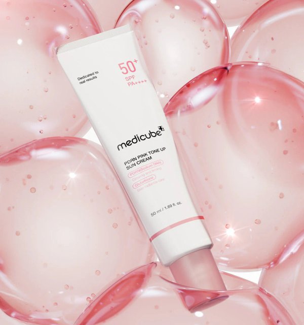MEDICUBE - PDRN Pink Tone Up Sun Cream SPF50+ PA++++ - 50 ml