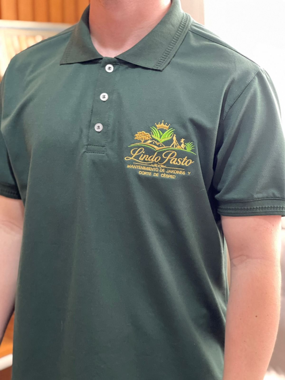 Remera Cuello Polo Maculina Personalizada - 2