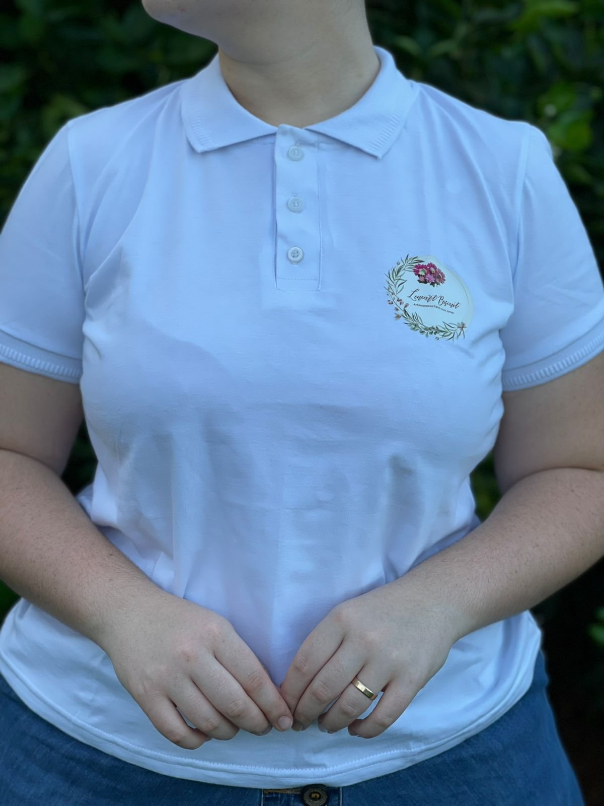 Remera Cuello Polo femenina personalizada - 7