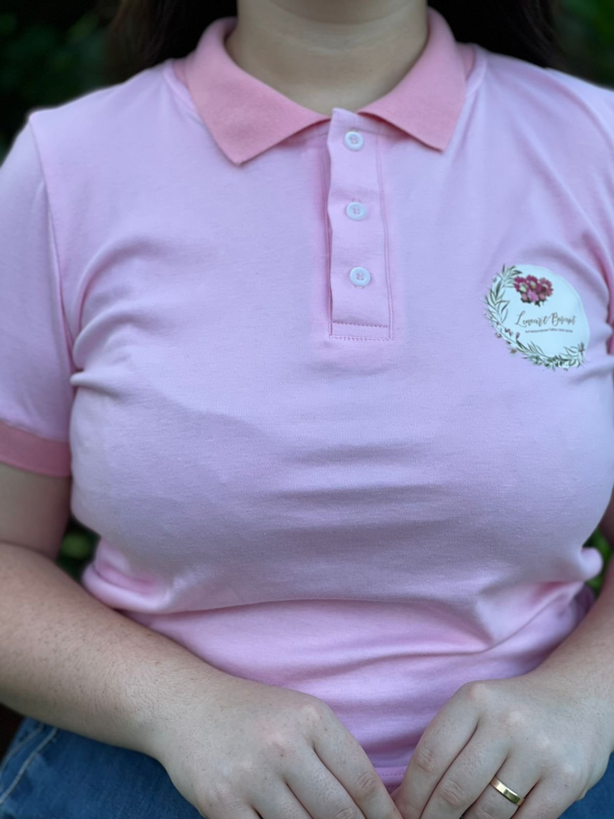 Remera Cuello Polo femenina personalizada - 5