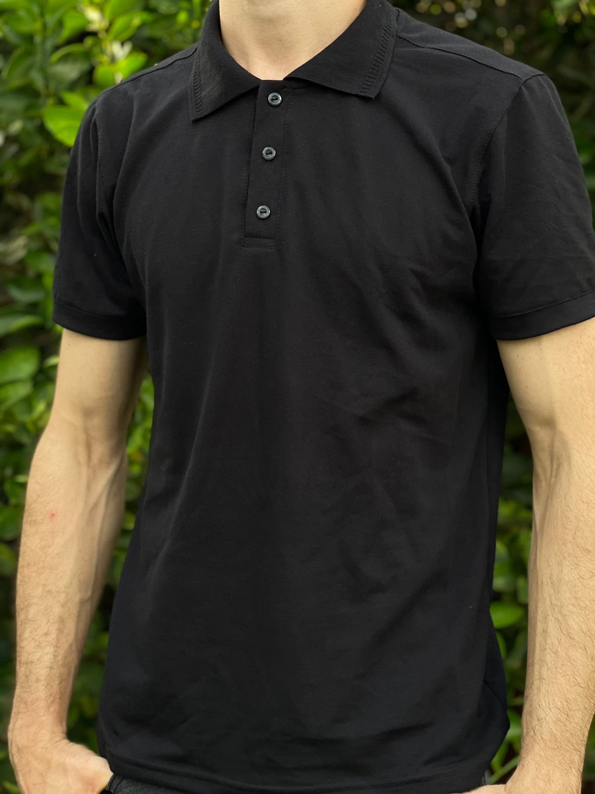 Remera Cuello Polo Basica - 4