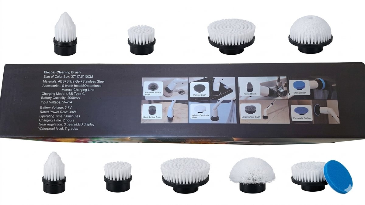 Cepillo Limpiador 9 En 1 - 3