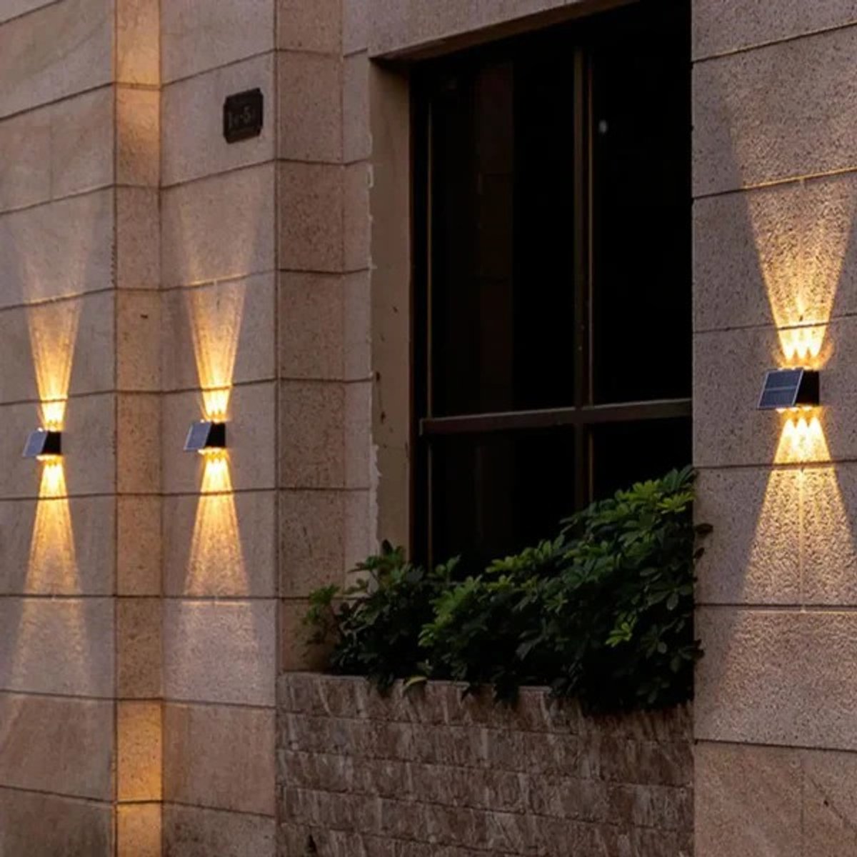 Luz Externa Solar 6 Lupas - 3