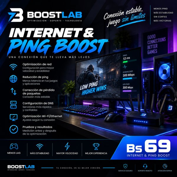 🌐 Internet & Ping Boost
