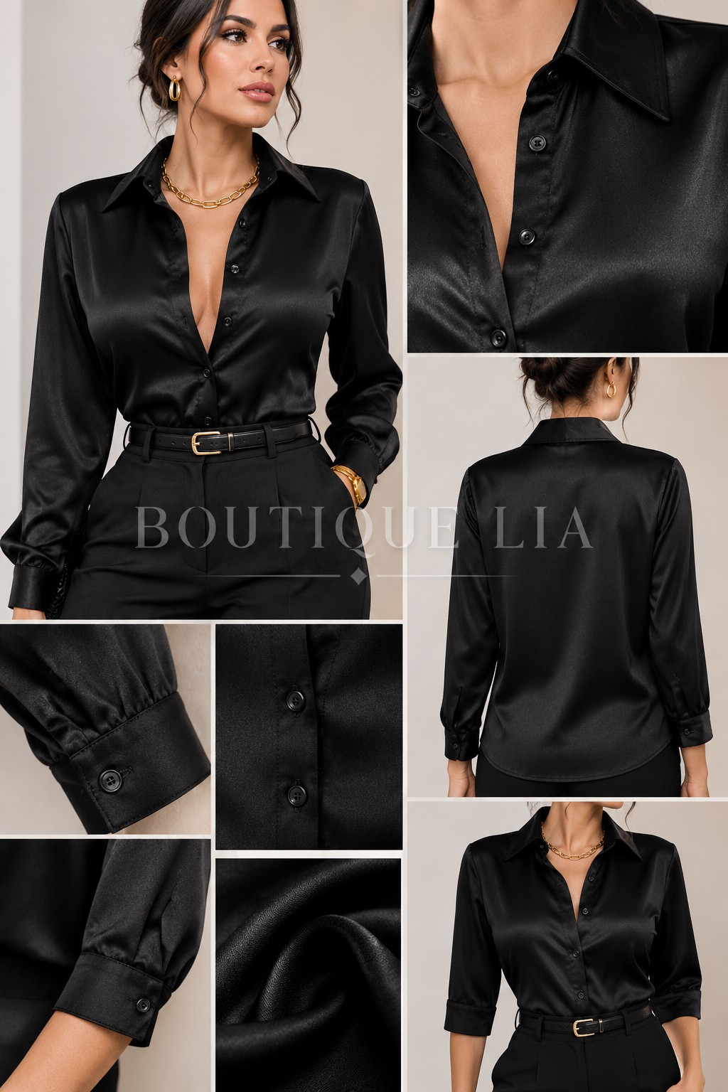 CAMISA SATINADAS (COLOR FUERTES) - 4