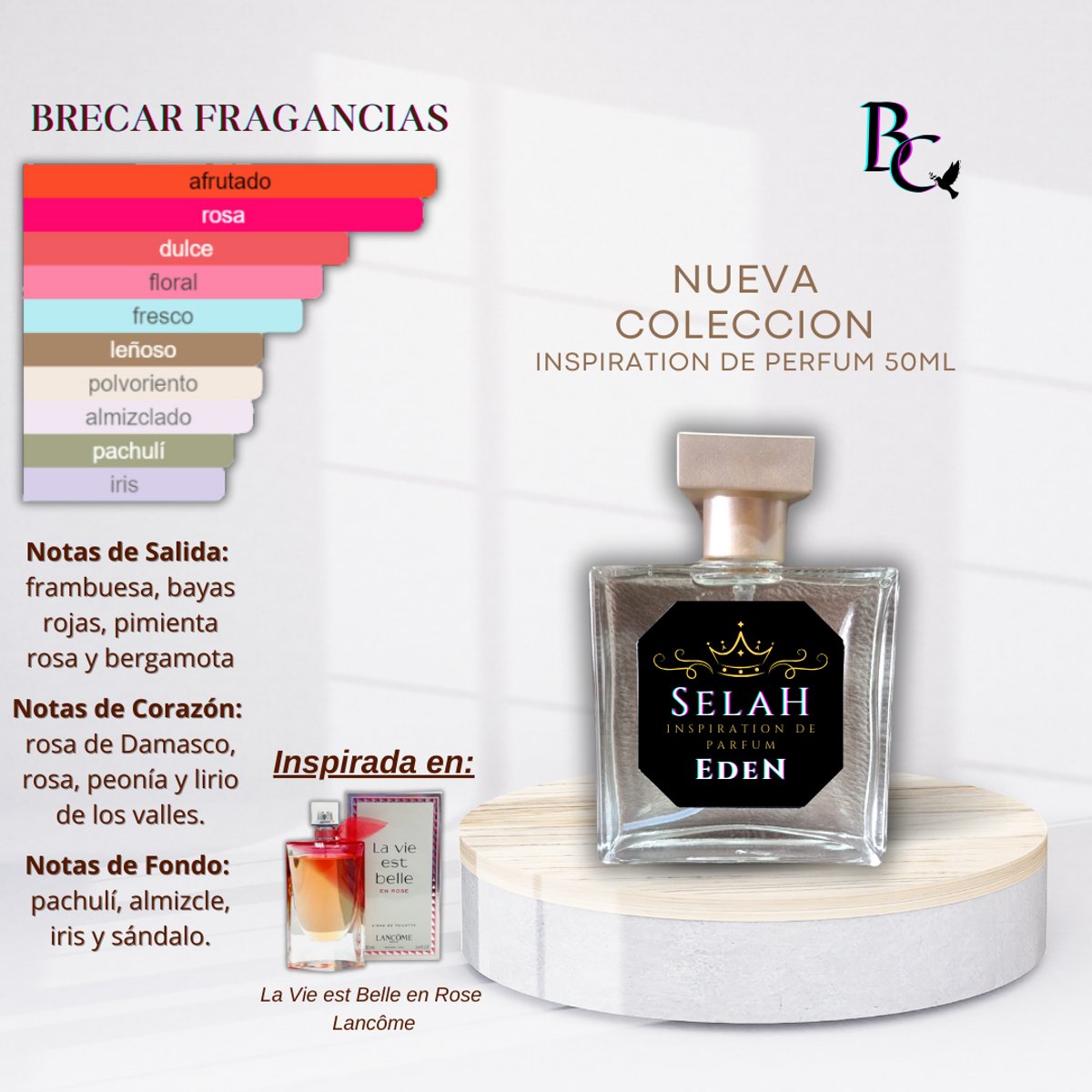 Perfume de 50ML "SELAH" - EDEN