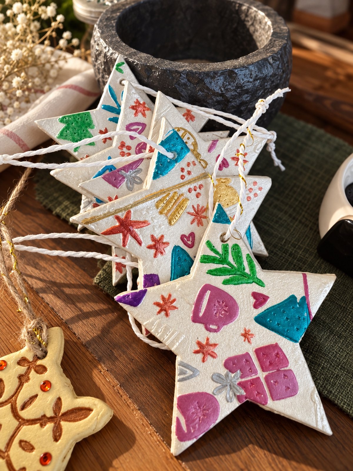 Adornos de cerámica Navideños