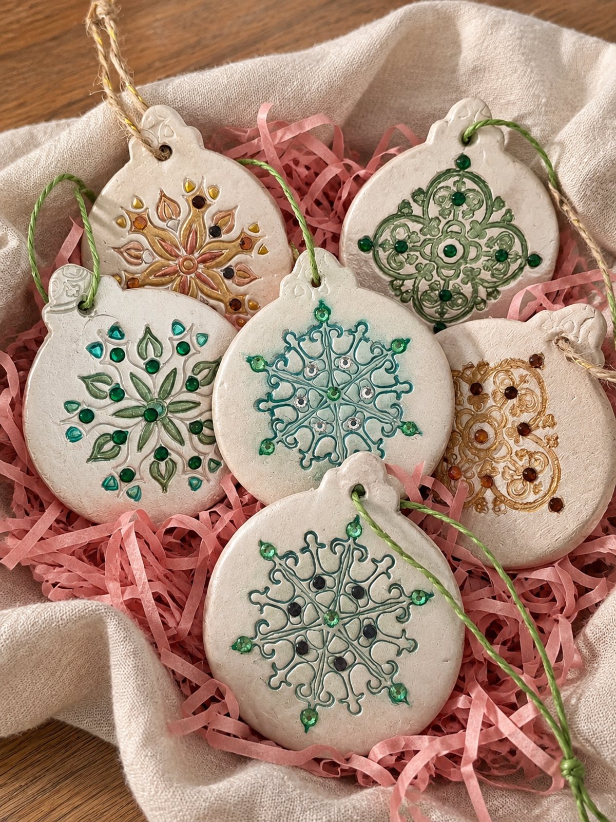 Adornos de cerámica Navideños