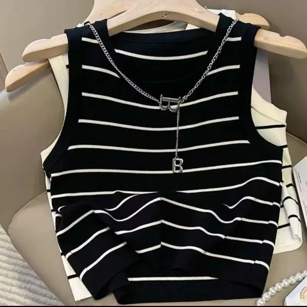 Suéter elastizado a rayas