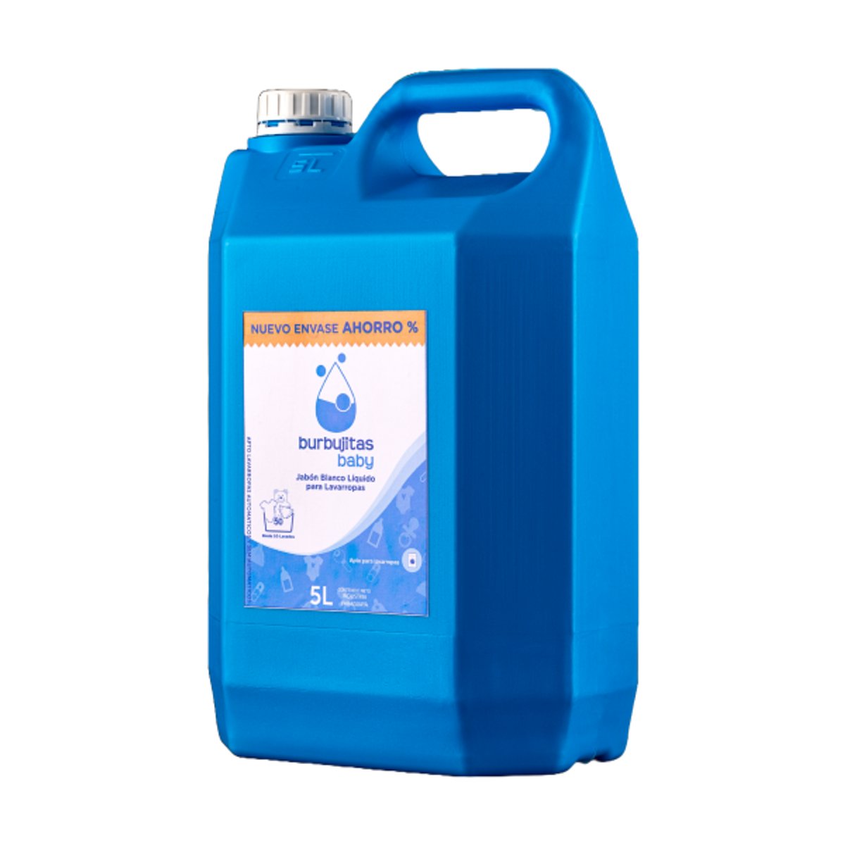 Jabón Blanco Líquido para Lavarropas Bidón 5L