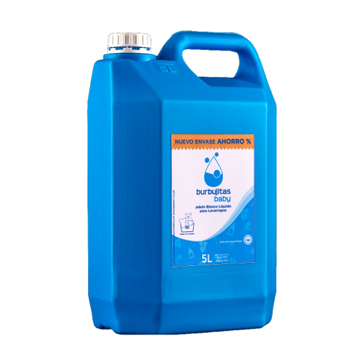 Jabón Blanco Líquido para Lavarropas Bidón 5L - 2
