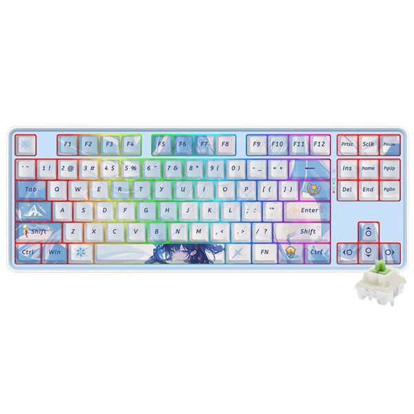 Teclado Mecanico Redragon Blanco