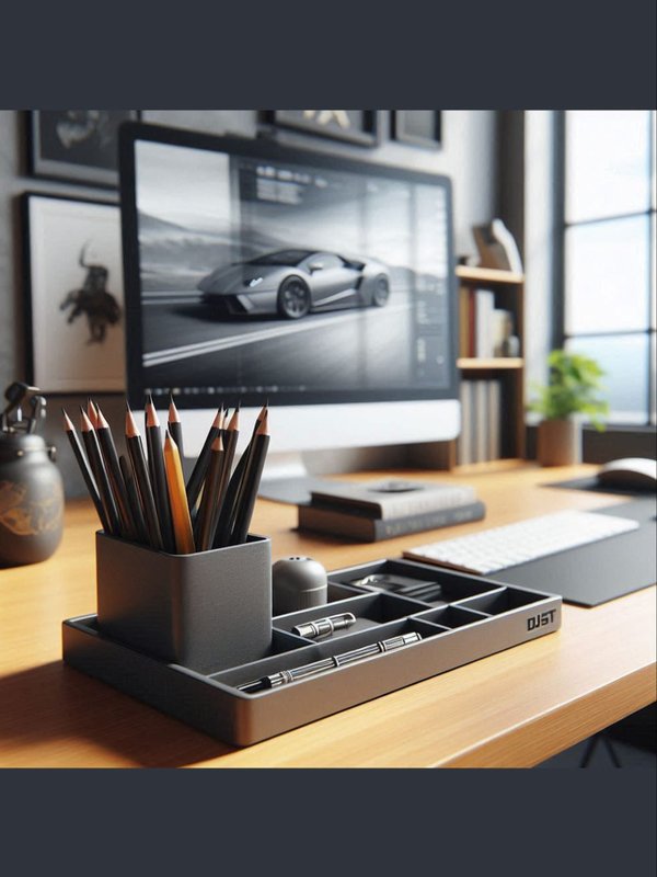 Organizador de Escritorio Minimalista – Diseño Moderno 3D