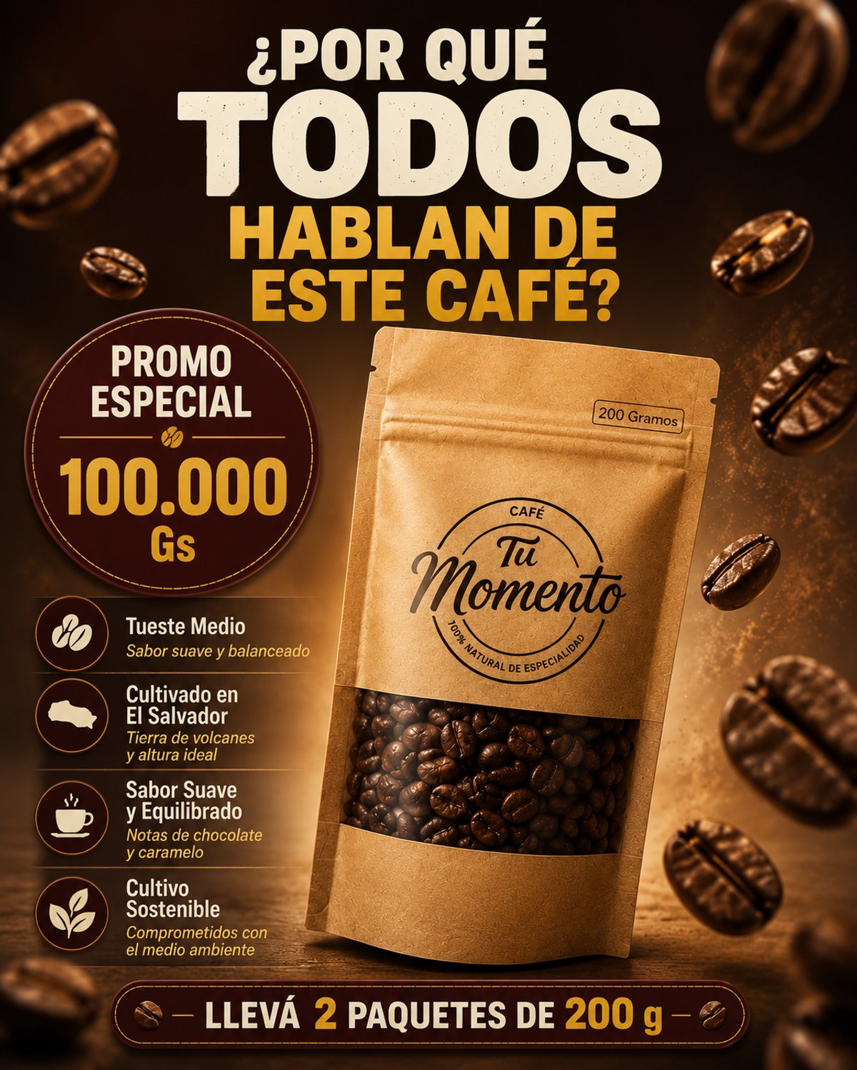 Combo | 2 Paquetes de 200 g | Grano (Envío Gratis) - 3