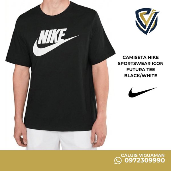 REMERA CASUAL NIKE-BLACK 