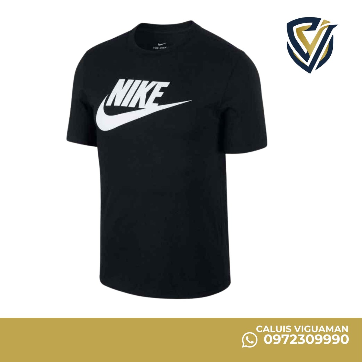 REMERA CASUAL NIKE-BLACK  - 3