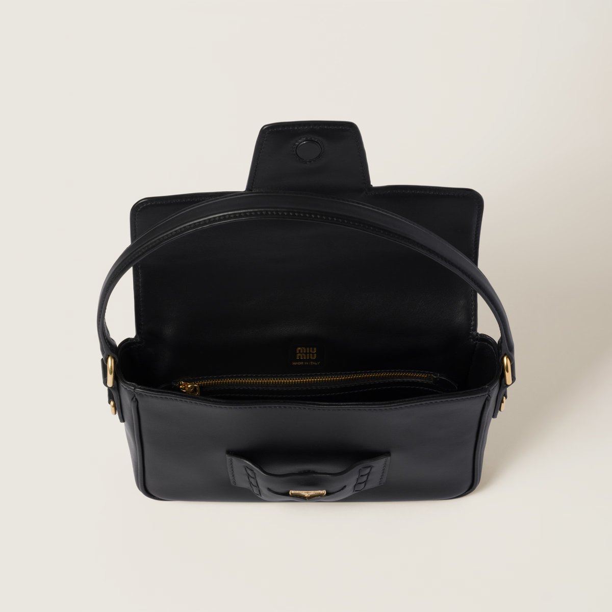 Miu Miu- Penny Leather Bag- Negro - 4