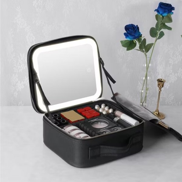 Vanity Bag Maleta con Espejo y Luz led