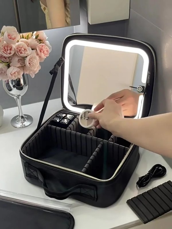 Vanity Bag Maleta con Espejo y Luz led