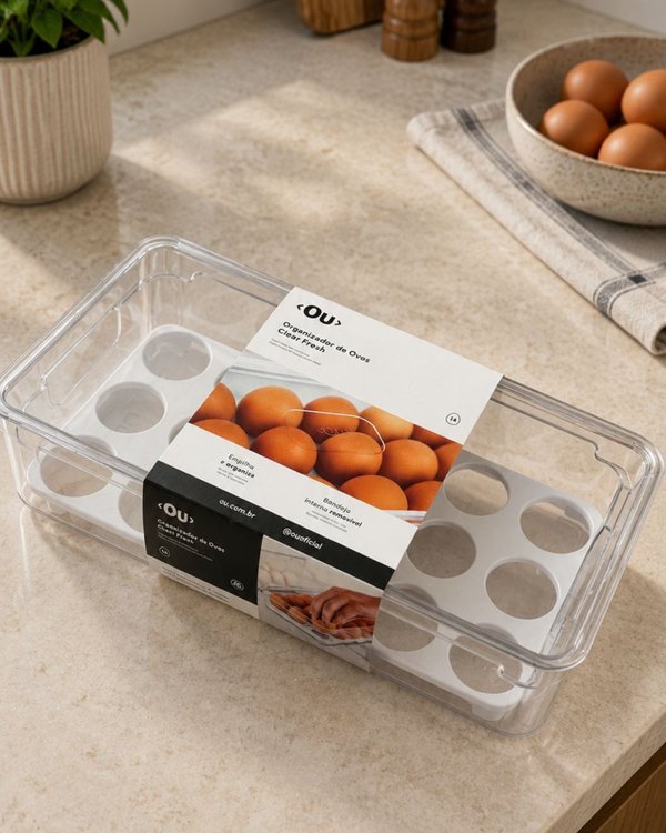 Organizador de huevos con capacidad para 18 unidades
