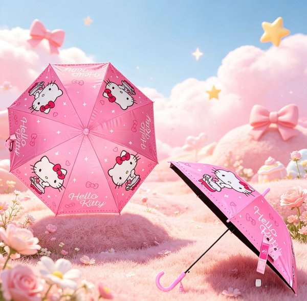 Sombrilla Hello Kitty