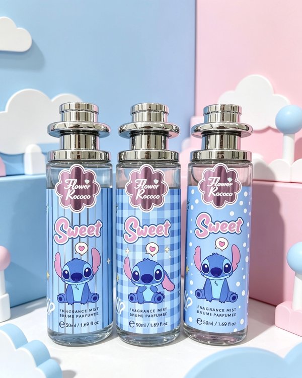 Perfume Stitch Tapa Plateada 