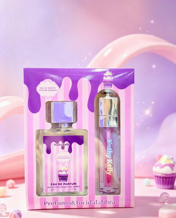 Kit perfume + lip gloss