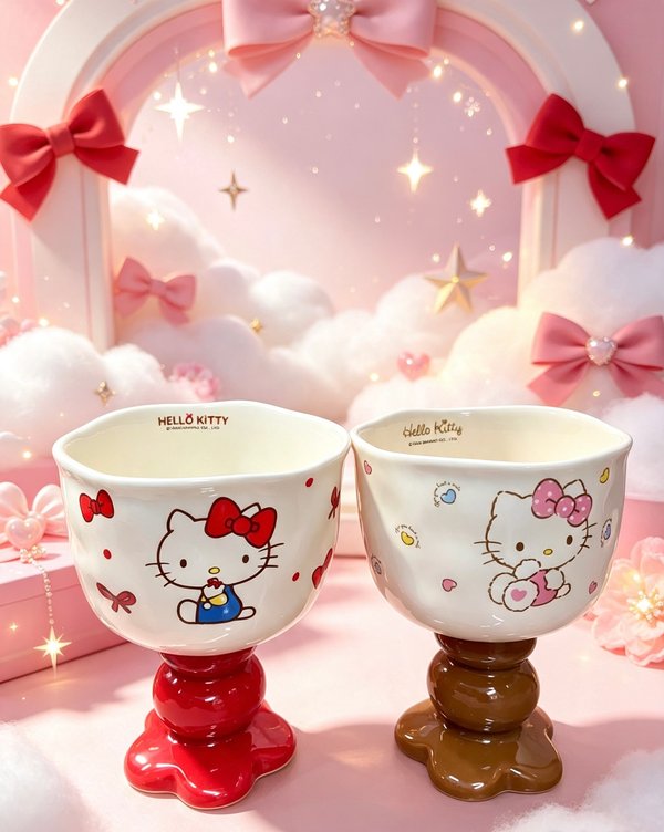 Taza Kitty 2 colores 