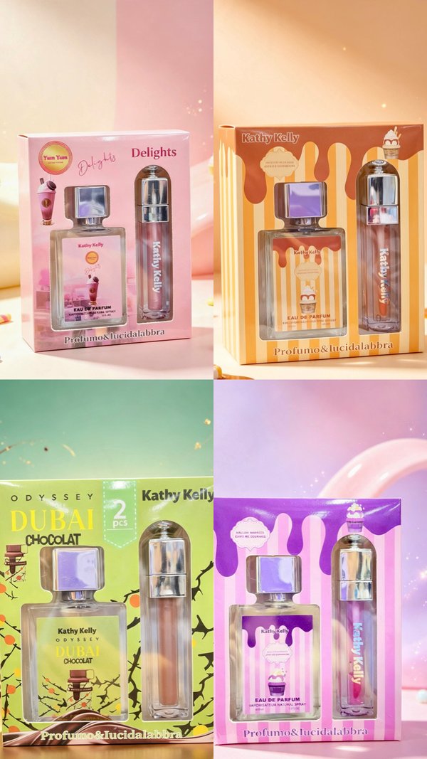 Kit perfume + lip gloss