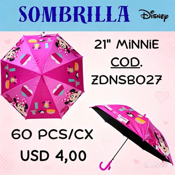 Sombrilla Minnie Fucsia