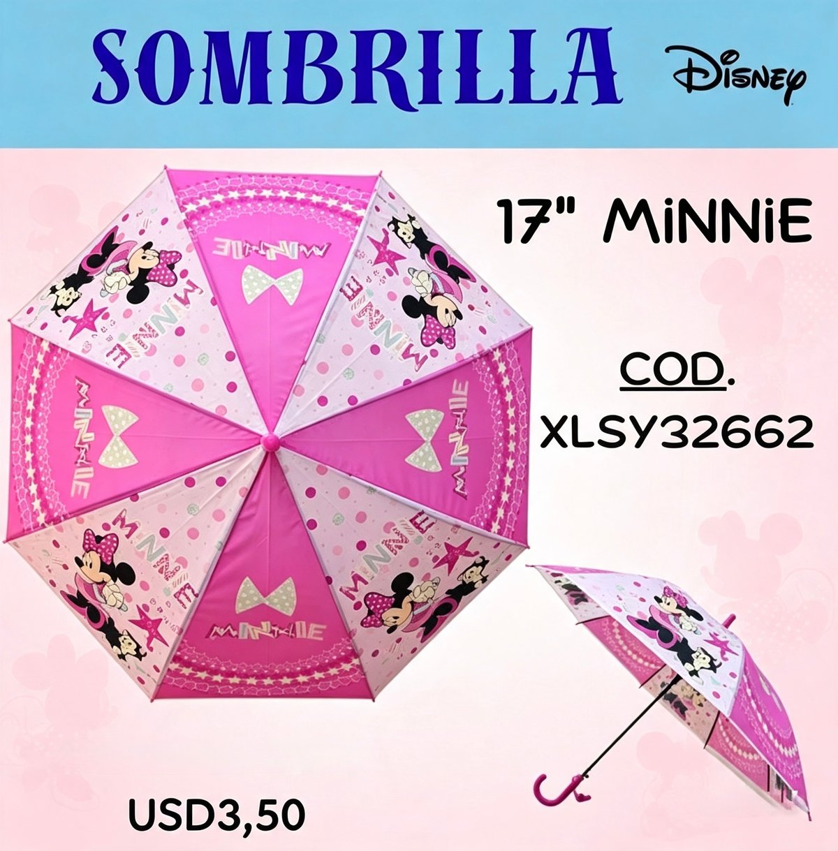 Sombrilla Minnie Moño - 2