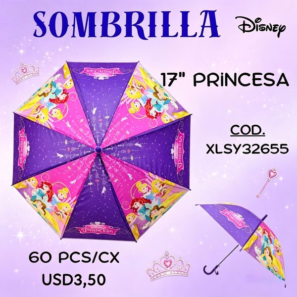 Sombrilla Disney Princesas
