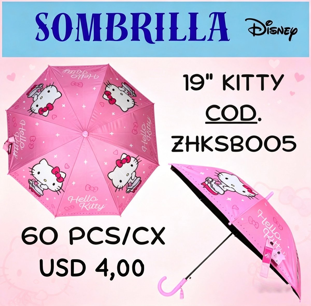 Sombrilla Hello Kitty - 2