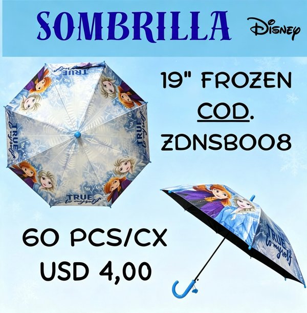 Sombrilla Frozen Ana y Elsa